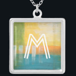 Monogram | Citrus Fields I Silver Plated Necklace<br><div class="desc">Modern</div>