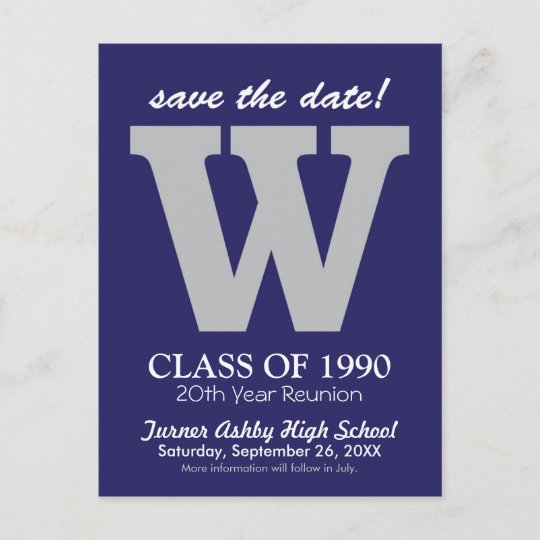 monogram-class-reunion-save-the-date-postcard-zazzle-ca