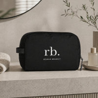 Monogram Classic Elegant Minimal Black and White