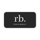 Monogram Classic Elegant Minimal Black and White