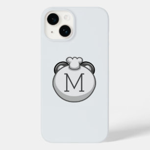 Monogram Clear Panda, Clean White Case-Mate iPhone 14 Case