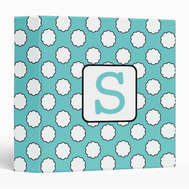 Monogram Cloud Binder (Front/Spine)