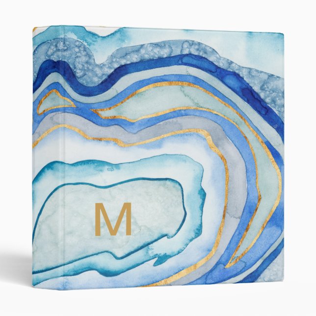 Monogram | Cobalt Agate II Binder (Front/Spine)