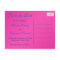Monogram Cobalt and Fuchsia Save the Date Card