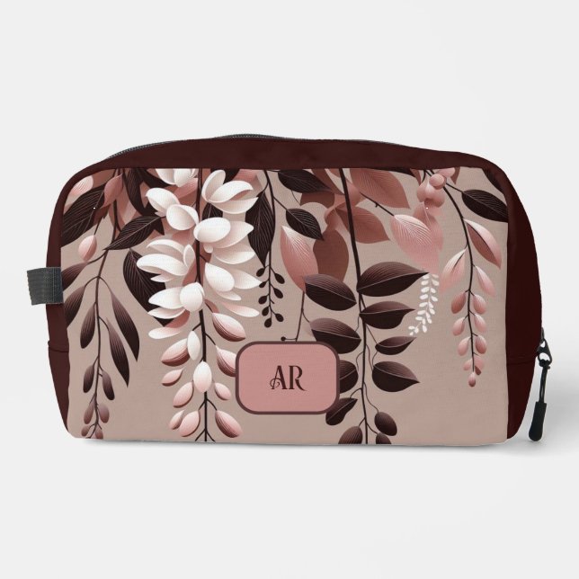 Monogram Cocoa Rose Wisteria Harmony Dopp Kit (Front)