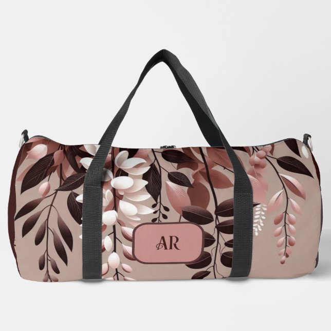 Monogram Cocoa Rose Wisteria Harmony Duffle Bag (Front)