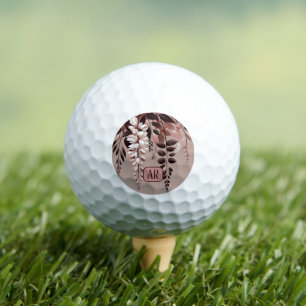 Monogram Cocoa Rose Wisteria Harmony Golf Balls