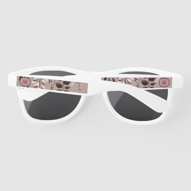Monogram Cocoa Rose Wisteria Harmony Sunglasses (Back)