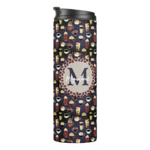 Monogram Coffee Lover Thermal Tumbler