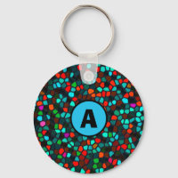 Monogram Colourful Multicoloured Mosaic Pattern Ke