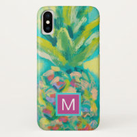 Monogram | Colourful Tropical Pineapple