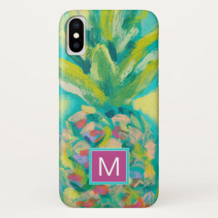 Monogram   Colourful Tropical Pineapple iPhone X Case