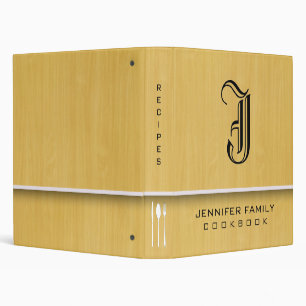 Monogram Cooking Gold Wood Grain Binder