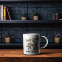 Monogram Cool vintage Soilder making coffee Funny