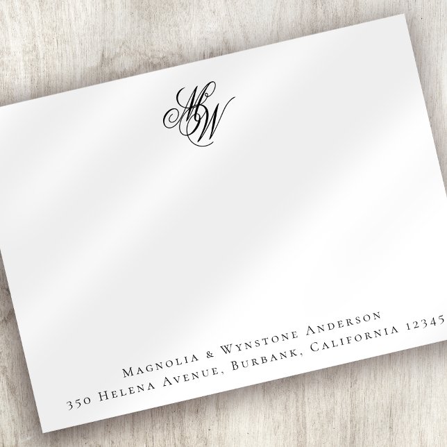 Monogram Couple Initials Personalized Card (Creator Uploaded)