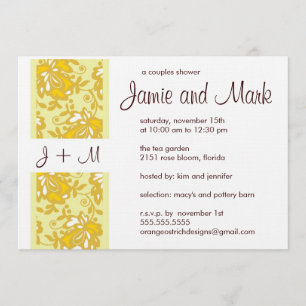 Monogram Couples Shower Invitation