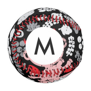 Monogram Crazy babies pattern Baseball