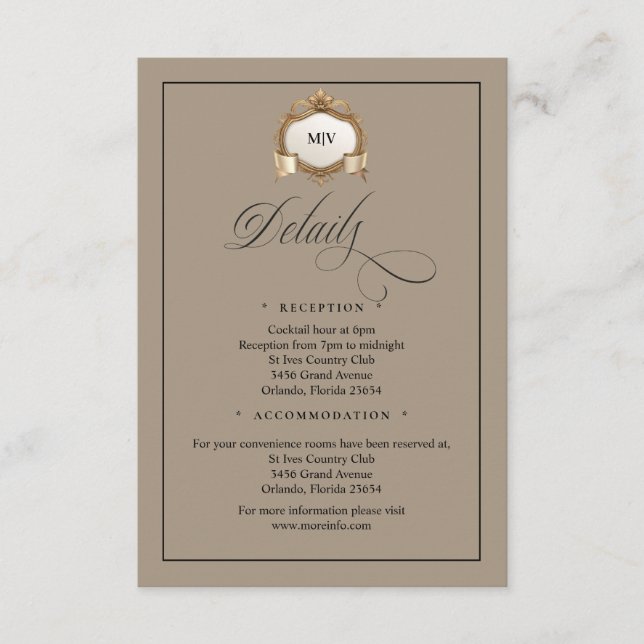 Monogram Creat QR Code Enclosure Card (Front)