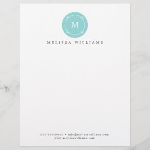 Monogram Creative Professional Modern Letterhead