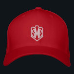Monogram Crest Initials Custom Personalized Embroidered Hat<br><div class="desc">Monogram Crest Monogrammed Initials Custom Personalized Embroidered Baseball Cap features the simple modern embroidered monogram of your initials inside a crest border. Perfect as a gift for family and friends for birthday,  Christmas,  Father's Day,  Mother's Day,  weddings and more. Created by Evco Studio www.zazzle.com/store/evcostudio</div>