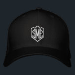 Monogram Crest Initials Custom Personalized Embroidered Hat<br><div class="desc">Monogram Crest Monogrammed Initials Custom Personalized Embroidered Baseball Cap features the simple modern embroidered monogram of your initials inside a crest border. Perfect as a gift for family and friends for birthday,  Christmas,  Father's Day,  Mother's Day,  weddings and more. Created by Evco Studio www.zazzle.com/store/evcostudio</div>