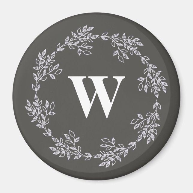 Monogram  Cruise Ship Cabin Door Marker Grey Magnet (Front)