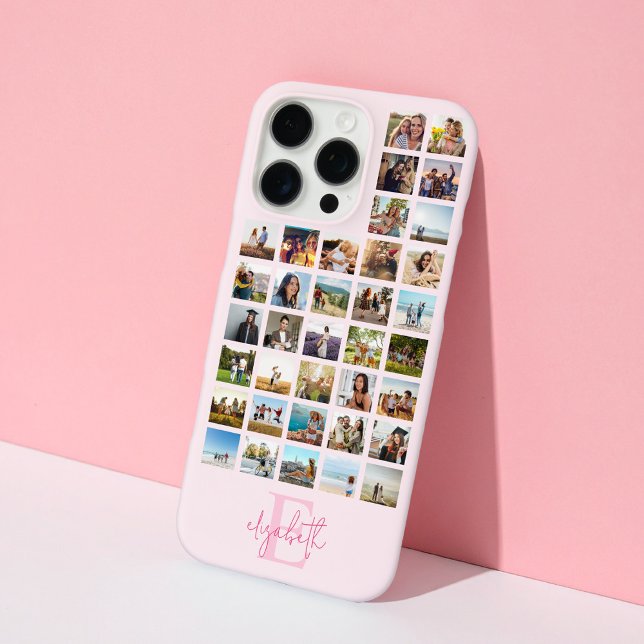 Monogram Custom 36 Photo Collage Case-Mate iPhone Case (Creator Uploaded)