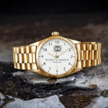Monogram  Custom Couple Names – Elegant gift Watch<br><div class="desc">Monogram Custom Couple Names – Elegant Personalized Gift Celebrate timeless elegance with our Vintage Style Floral Monogram Letters featuring custom couple names. This personalized monogram gift combines vintage-inspired typography with floral name design, creating a romantic wedding gift or anniversary keepsake. Designed with classic monogram engraving and bespoke couple initials, this...</div>