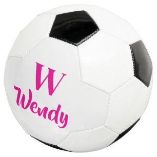 Monogram Custom Name Classic Sports Soccer Ball