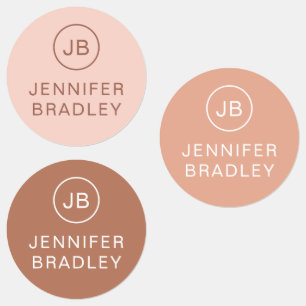 Monogram Custom Name Clothing Tags School