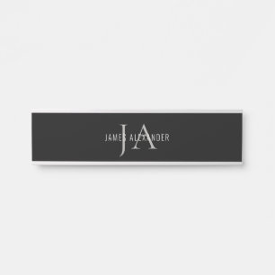 Monogram Custom Name Hanging Name Plate