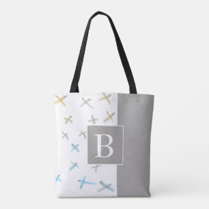 monogram custom personalized stylish tote bag