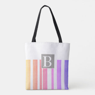 monogram custom personalized stylish tote bag