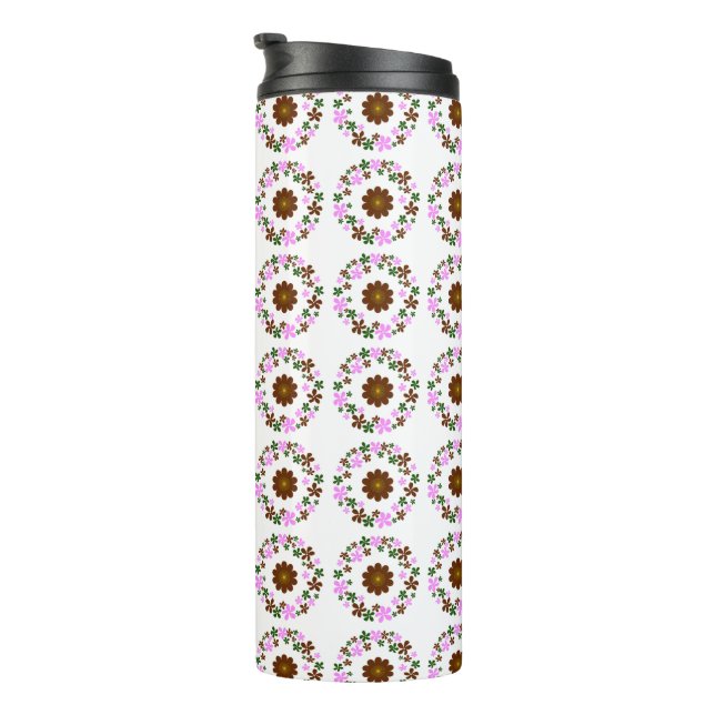 Monogram Customize Wedding Thermal Tumbler (Rotated Right)