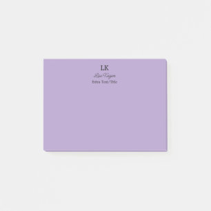 Monogram Customized Initials Name & Title Post-it Notes