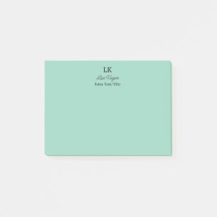 Monogram Customized Initials Name & Title Post-it Notes
