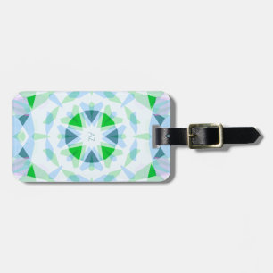 Monogram Cute Green Pretty Blue Magic Star Girl’s Luggage Tag