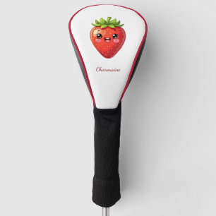 Monogram cute strawberry kawaii golf head cover