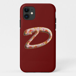 Monogram D in Roses Pattern Iphone 5 case
