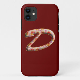 Monogram D in Roses Pattern Iphone 5 case
