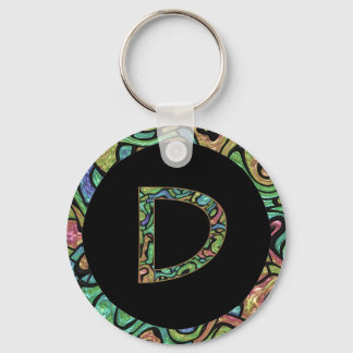 Monogram D Keychain