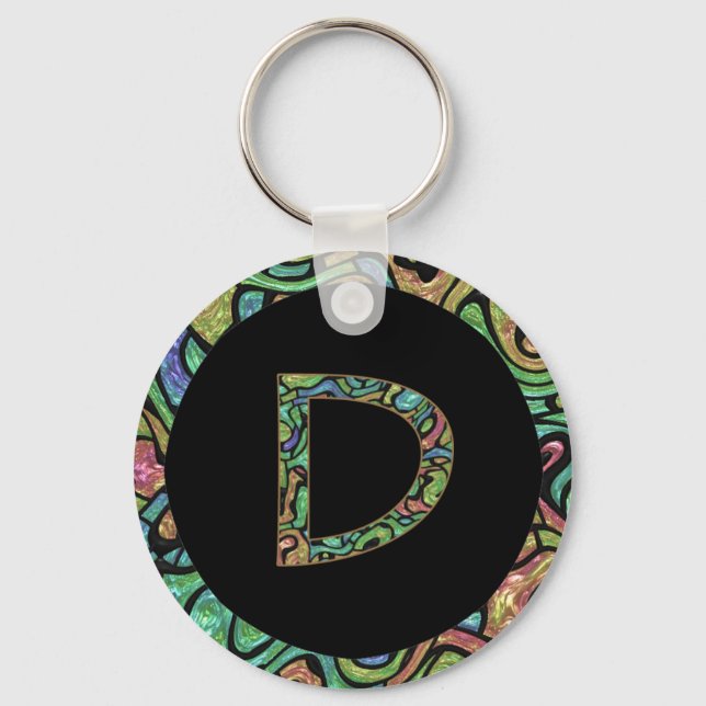 Monogram D Keychain (Front)