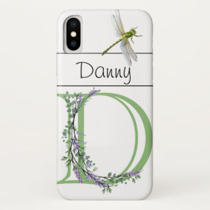 Monogram D Lavender Eucalyptus with Dragonfly Case-Mate iPhone Case