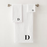 Monogram D On White 