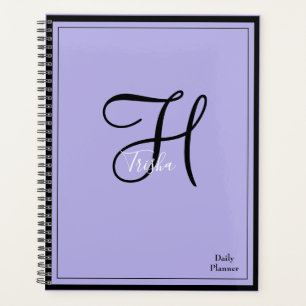 Monogram Daily Planner with ANY colour Cover HAMbW