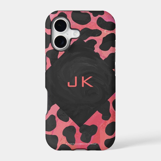 Monogram Dalmatian Black and Red (Back)