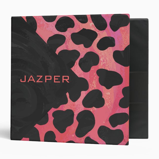 Monogram Dalmatian Black and Red Binder (Front/Inside)
