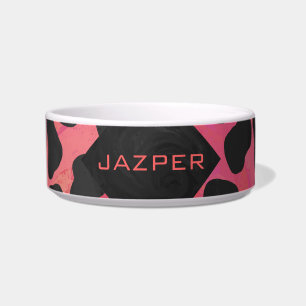 Monogram Dalmatian Black and Red Bowl