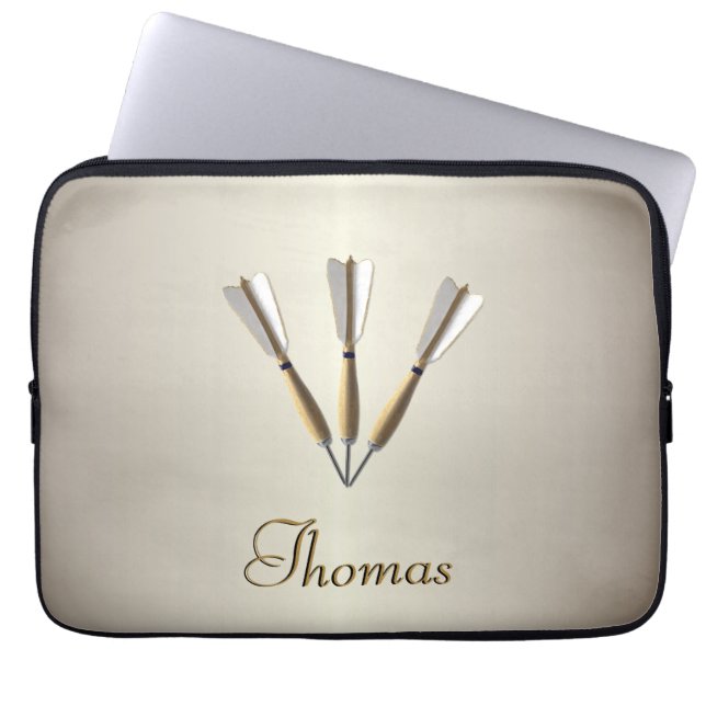 Monogram Darts Design Laptop Sleeve (Front)