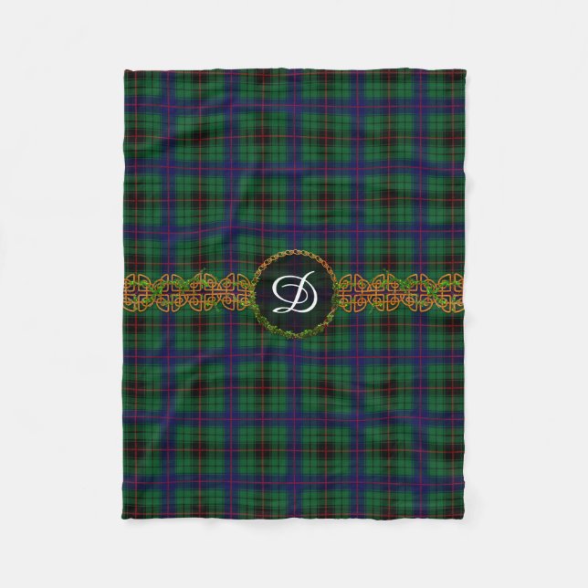 Monogram Davidson Tartan Fleece Blanket (Front)